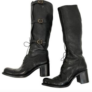 Free Lance Women's Black Lace Up Boots Size EU 38.5 / US 8.5